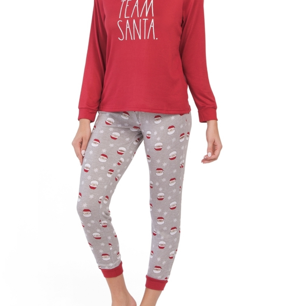 Rae Dunn Christmas Santa Women's Pajama Set